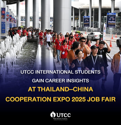 UTCC International Students Gain Career Insights at Thailand–China Cooperation Expo 2025 Job Fair