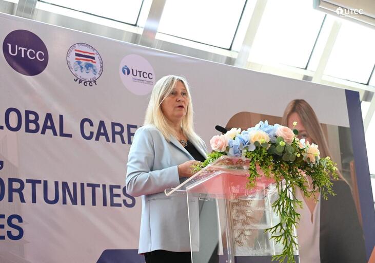 The event featured Mrs. Vibeke Lyssand Leirvåg, Chairwoman of the Joint Foreign Chambers of Commerce in Thailand (JFCCT)